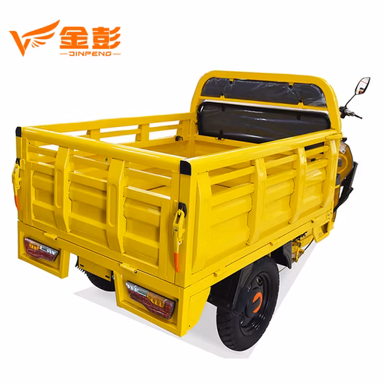 Triciclo elétrico de carga com motor de 60 V 1000 W fabricado pelo Jinpeng Group